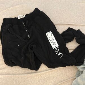 Calvin Klein Black Tapered Sweatpants